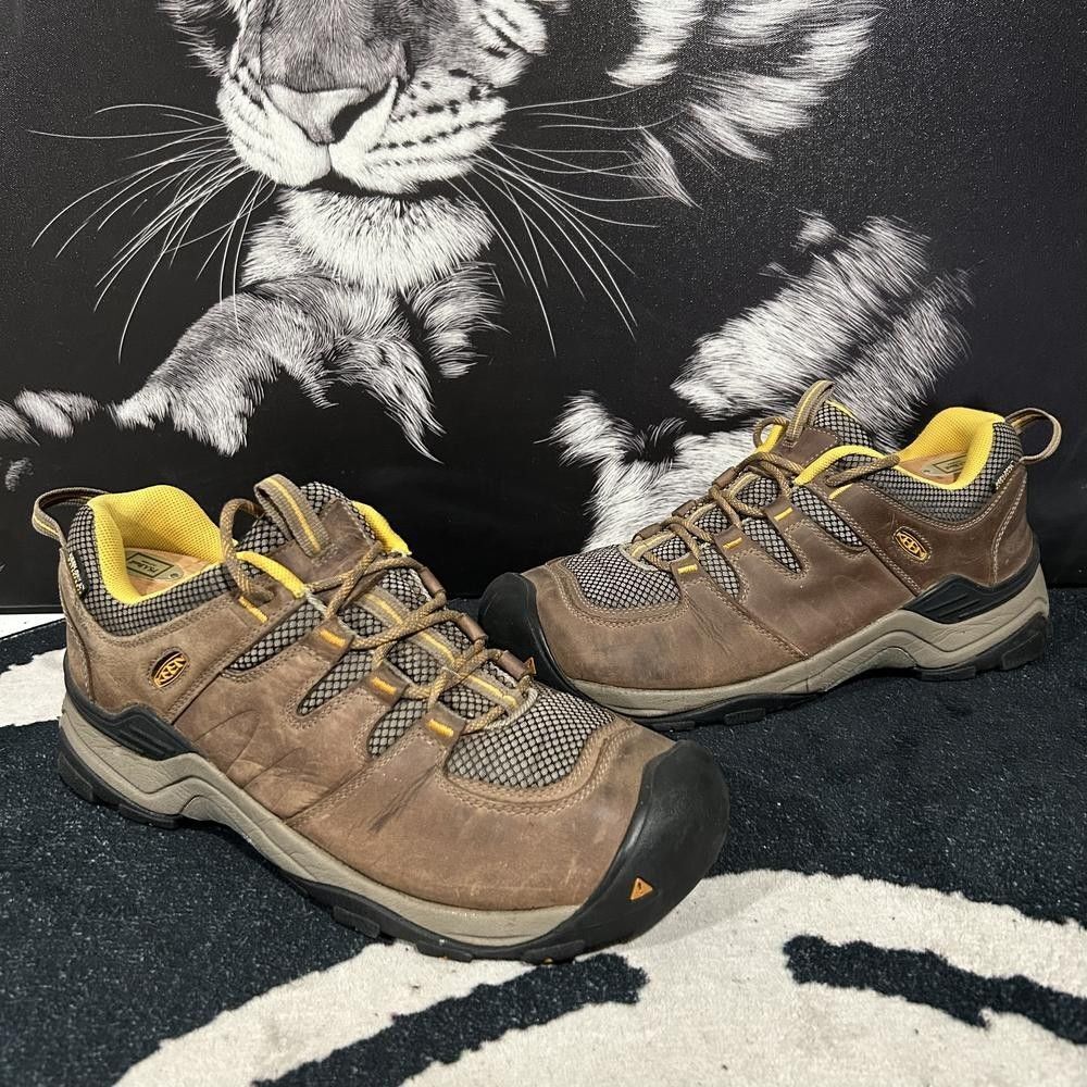 Keen Gypsum II 1016765 Hiking Boot Men 12 Brown Suede Leather Waterproof Lace-Up